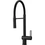 DEANTE Grifo de cocina con caño flexible negro mate