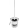 DEANTE Leman set de cepillo WC de pared con soporte de acero inoxidable, plata mate