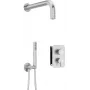 DEANTE Neo conjunto de ducha empotrado con caja mezcladora y teléfono de ducha, cromo, monomando, latón