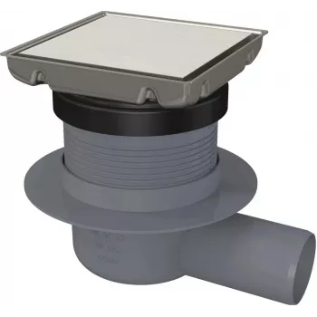 DEANTE Point Drain - Desagüe de ducha reversible de acero inoxidable 150x150mm