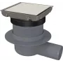 DEANTE Point Drain - Desagüe de ducha reversible de acero inoxidable 150x150mm