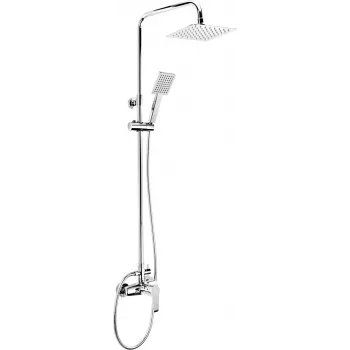 DEANTE Sistema de ducha de lluvia con monomando, cromado, cabezal 250 mm