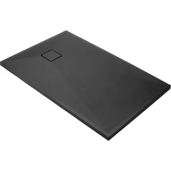 DEANTE Plato de ducha rectangular de granito 1200x900 mm negro