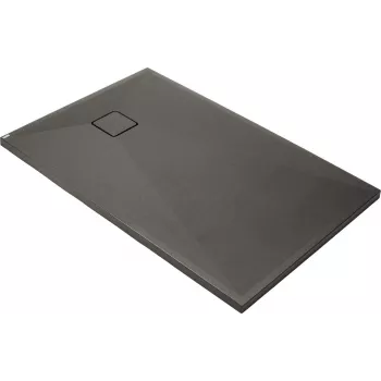 DEANTE Plato de ducha rectangular de granito 120x70 cm negro