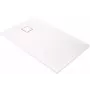 DEANTE Plato de ducha rectangular de granito 120x80 cm gris antracita