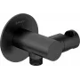 Conector angular redondo DEANTE con soporte de teléfono - negro