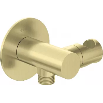 DEANTE conector macho angular redondo con soporte para auricular - cable espiral RJ9 negro 2m
