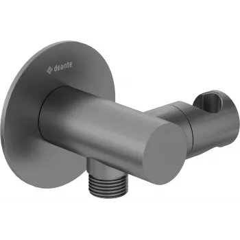Toma de pared angular redonda con soporte de alcachofa Deante NQS_D57K