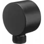 Deante Cascada NAC_N54K Conexión angular redonda para flexo de ducha, 1/2 pulgada, negro Nero