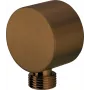 Deante Cascada NAC_C54K Conexión angular redonda para flexo de ducha, 1/2 pulgada, bronce cepillado