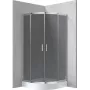 DEANTE mampara de ducha semicircular con plato de ducha 90x90 cm