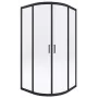 DEANTE Mampara de ducha semicircular 80x80 cm cromada