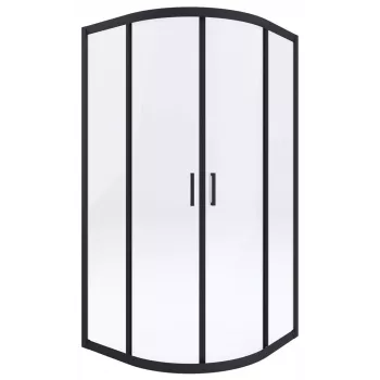 DEANTE Mampara de ducha semicircular 90x90 cm cromo cristal transparente