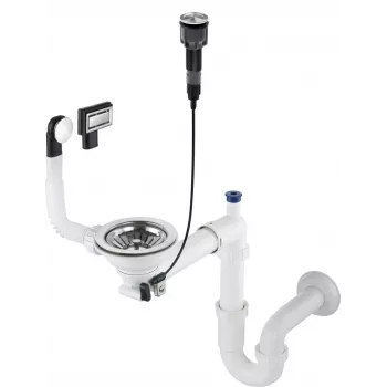 DEANTE Sifón para fregadero de granito de 1 cubeta - Space-Saver