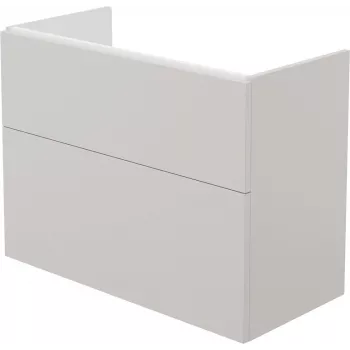 DEANTE Smart mueble bajo lavabo suspendido sin encimera, blanco brillo, 2 cajones con cierre suave, 60 cm