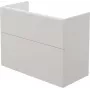 DEANTE Smart mueble bajo lavabo suspendido sin encimera, blanco brillo, 2 cajones con cierre suave, 60 cm
