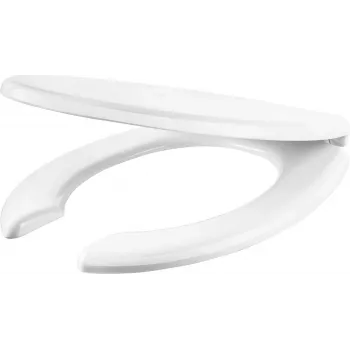 DEANTE Tapa de inodoro con cierre suave de duroplast, bisagras ajustables, blanco brillante