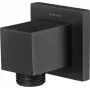 DEANTE Conector angular para perfiles LED - conector de esquina 90 grados, negro