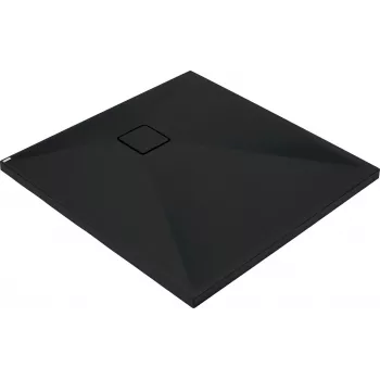 DEANTE Plato de ducha cuadrado de granito 80x80 cm negro