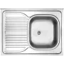 Fregadero de acero inoxidable DEANTE, 1 cubeta, para encastrar, con escurridor izquierdo, 780x435 mm
