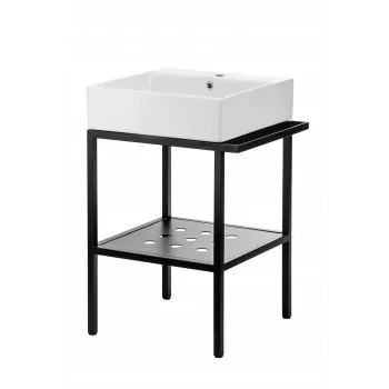 Deante consola de baño de pie con lavabo 56,5x50 cm