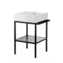 Deante consola de baño de pie con lavabo 56,5x50 cm