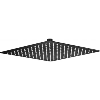 Cabezal de ducha DEANTE de acero 250x250 mm - alcachofa cuadrada con boquillas de silicona antical, cromo pulido