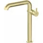 DEANTE Grifo monomando de lavabo alto con caño rectangular, negro mate