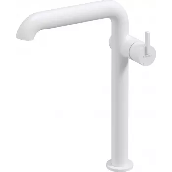 DEANTE Grifo monomando de lavabo alto con caño rectangular, cromo