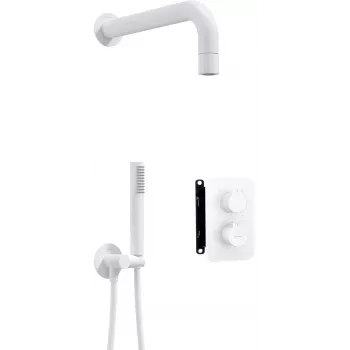 DEANTE set de ducha termostático con caja empotrada - negro mate