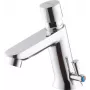 DEANTE grifo de lavabo temporizado con regulación de temperatura - sin desagüe, cromo