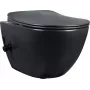 DEANTE Inodoro con función bidé - con mezclador, inodoro de pie, sin brida, Dual Flush 3/5L, blanco, cerámica, asiento con cierre suave