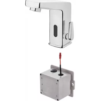 DEANTE Grifo de lavabo sin contacto con regulación de temperatura - 4xAA