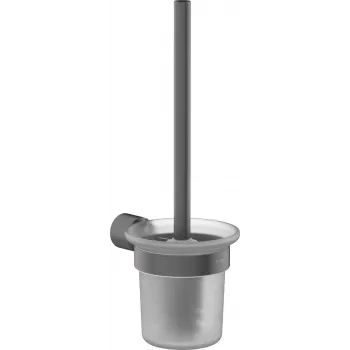 Escobilla de WC de pared DEANTE cromo plata vidrio mate