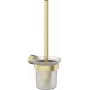 DEANTE Escobilla de WC de pared con soporte de acero inoxidable, mate, plata