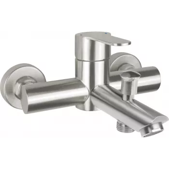 DEANTE Grifo de bañera de montaje en pared cromo latón monomando