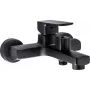 DEANTE Grifo de bañera de pared negro mate Arnika Nero