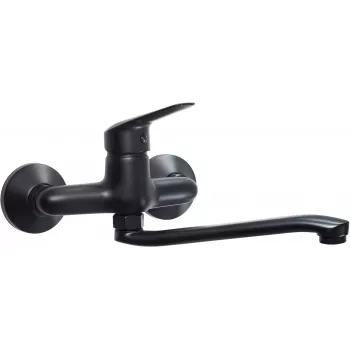 DEANTE Grifo de cocina de pared cromado monomando giratorio latón