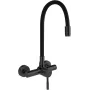 DEANTE grifo de cocina de pared con caño curvado, cromo