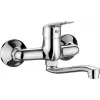DEANTE Grifo de lavabo de pared negro mate Arnika Nero