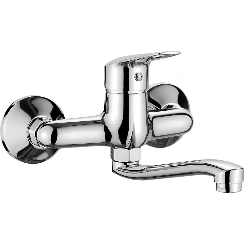DEANTE Grifo de lavabo de pared negro mate Arnika Nero