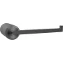 DEANTE Portarrollos de papel higiénico de pared de acero inoxidable negro mate adhesivo