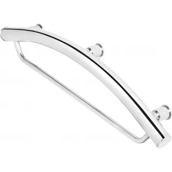 Toallero de pared DEANTE 2en1 - acero inoxidable, cromo pulido, 450 mm