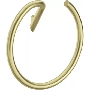 DEANTE Toallero de pared - redondo, negro mate, acero inoxidable