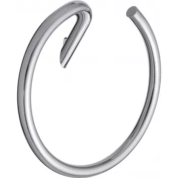 DEANTE Anillo toallero de pared - redondo, negro mate, serie LOFT