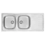DEANTE ZEU 0210 Fregadero de granito composite 2 senos con escurridor, ónix