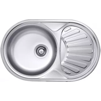 DEANTE ZEU 311B fregadero Fragranite 1 cubeta con escurridor, onyx black, 620x500mm