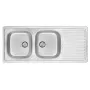 DEANTE ZEU 3210 Fregadero de cocina de acero inoxidable 2 senos con escurridor