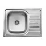 DEANTE ZEX 011A fregadero de granito compuesto 1 cubeta con escurridor, onyx negro, 620x500 mm