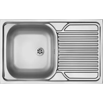 DEANTE ZM5 3110 fregadero de granito composite 1 cubeta con escurridor - sobreponer, onyx negro